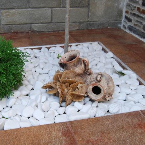 Thassos márvány kavicsok, 3-6 cm zsák, 20 kg