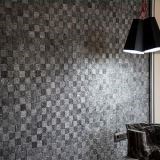 Black Dizzy Scratched Marble Mosaic, Fekete szédítő karcos márvány mozaik