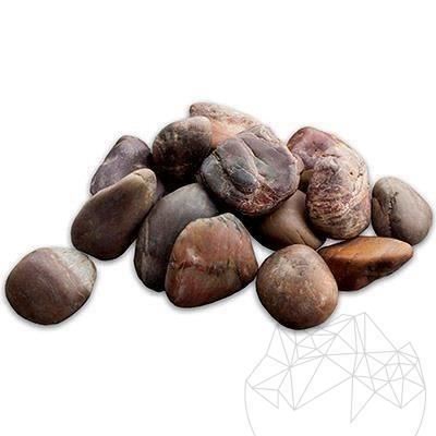 Barna csiszolt kavics zsák, 20 kg