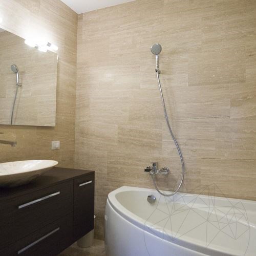 Classic Wave Cut csiszolt travertin, 61 x 30.5 x 1.2 cm