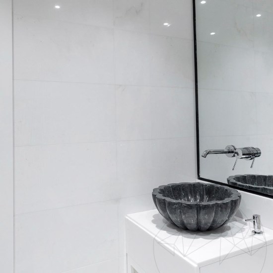 Thassos Polírozott és fazettált márvány, 61 x 30.5 x 1 cm - Economy