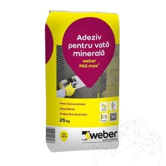 Weber P40 Max²,  25 Kg, Polisztirol szigetelő rendszer ragasztója