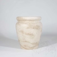 Roma klasszikus travertin váza, 30 x 25 x 25 cm