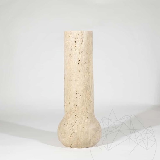 Milano Classic Riven travertin váza, 50 x 20 x 10 cm