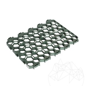 Kavicsbázisú méhsejt stabilizátorok BERA, 55 X 38 cm, zöld