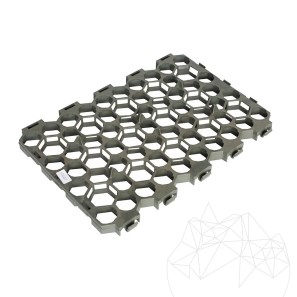 Kavicsbázisú méhsejt stabilizátorok BERA, 55 X 38 cm, szürke