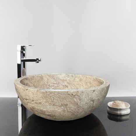 Fürdőszobai mosogató Matia Latte Travertin RS-5 42 x 15 cm