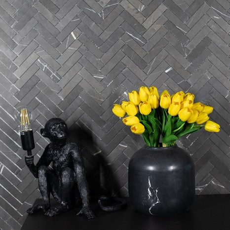 Autográf Bari Váza Nero Marble, 20 x 19 cm