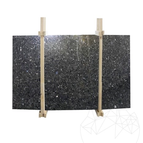 Extra kék bőr kivitel Labradorit lap, 2 cm