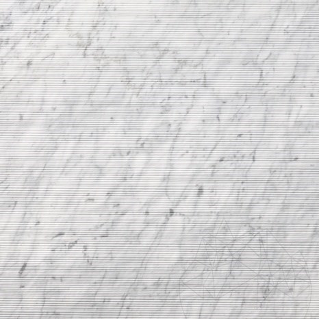 Carrara White Flute Design  Födém  2CM