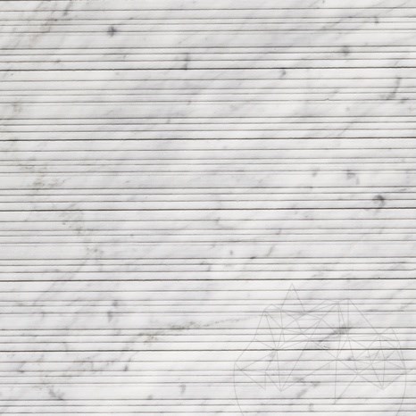 Carrara White Step Design Födém  2CM