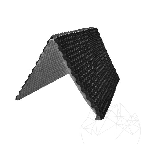 Gravel Fix Lite, könyvtartó, fekete, 120 x 80 x 2.6 cm