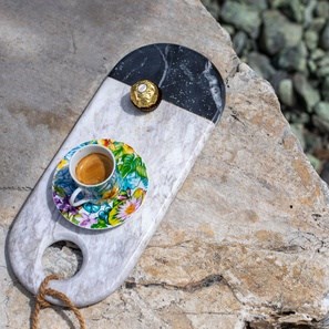 Tálalóedény márvány bicolor, 35 x 15 x 2 cm