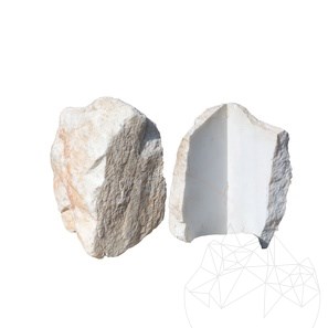 Rock Face Vintage Thasos poligonális márvány (sarokdarab)