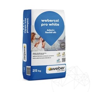 Webercol Pro White 25Kg - professzionális fehér ragasztó természetes kőhöz