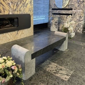 Romano Ceppo márvány kerti pad, 165 x 40 x 50 cmm
