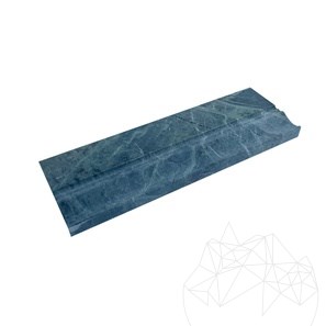 Teos zöld márvány M10 szegélyléc, 10 x 30.5 x 2 cm