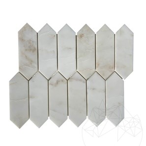 Arabescato Oro márvány polírozott oszlopmozaik 30.5 x 28 cm