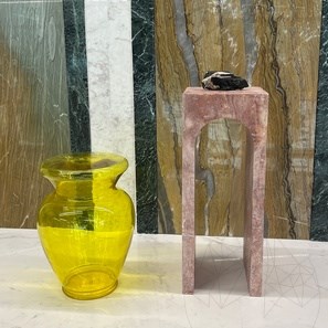 Ópium vörös travertin Archy kis konzol