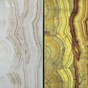 Tábla Onyx Bianco Vein Cut Polírozva, 2 cm