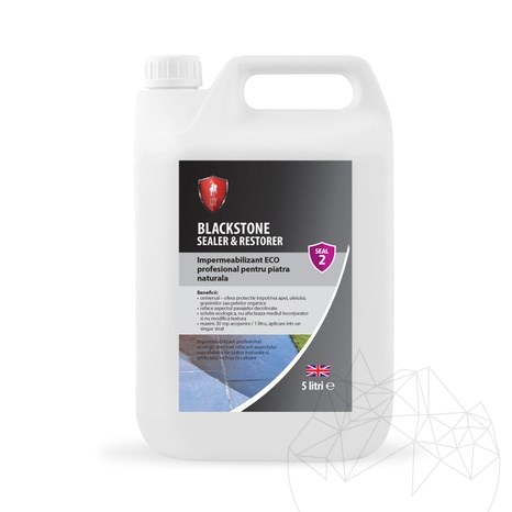 LTP Profesional BLACKSTONE, ökológiai vízszigetelő szer külső burkolatok helyreállításához, természetes kőhöz, 5 L