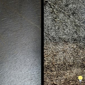 Fényáteresztő rugalmas pala SKIN 2mm - Fekete csillag arany, 122x61 cm | Környezeti világítás, beltéri és kültéri használatra