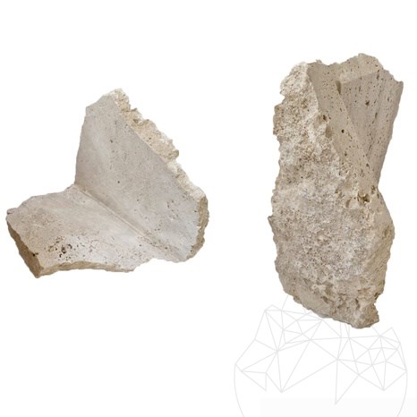 Külső kőburkolat Márvány sziklafal Yvory (Sarokelem)