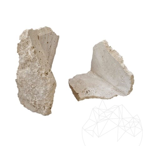 Kültéri poligonális Travertin  Rock Face Classic homlokzatburkolat (Sarok)