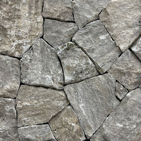 Kültéri poligonális Travertin  Rock Face Silver homlokzatburkolat