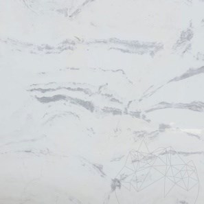 Csiszolt Calacatta Dolomite lap, 2 cm