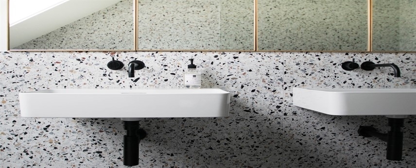 4 fürdőszobai terrazzo tervezési ötlet