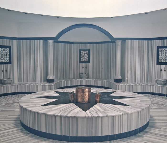 Egyenlítői márvány török hammam - stílus és osztály