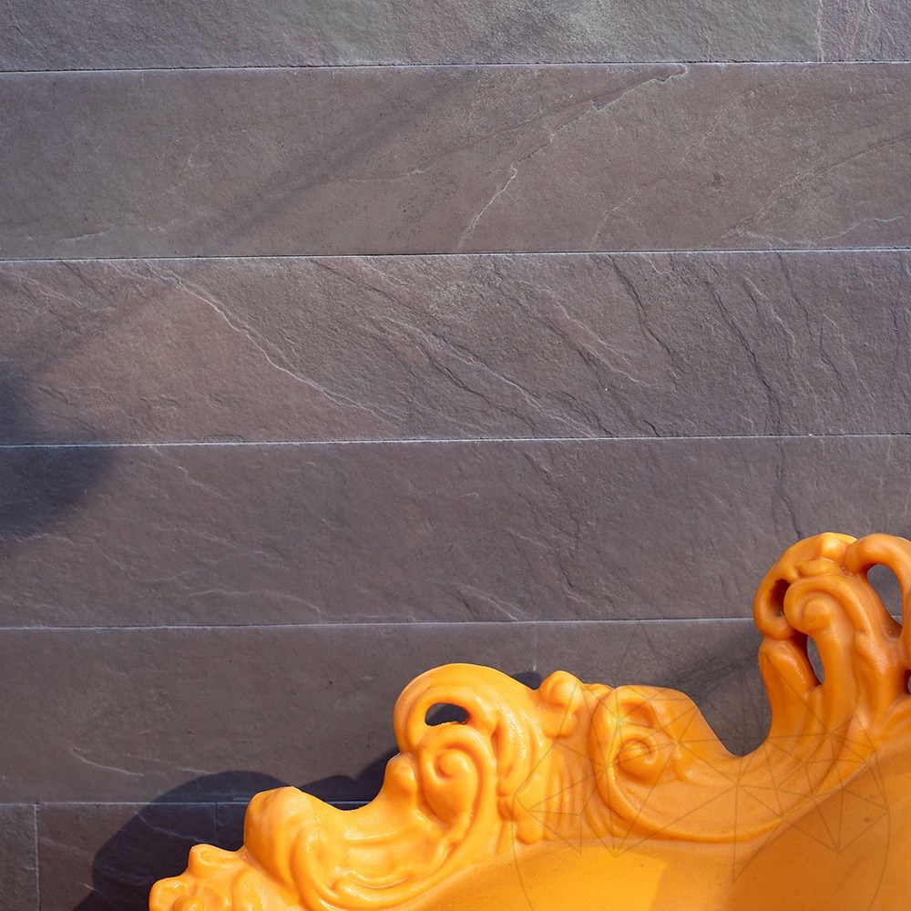 Vörösboros szálcsiszolt pala 60 x 10 x 1 cm - Piatraonline HU