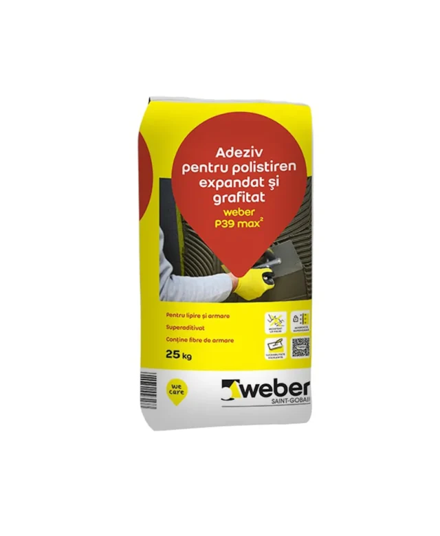 Grafit expandált polisztirol ragasztó, Weber P39 Max²