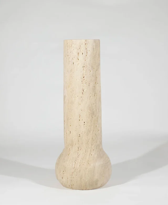 Milano Classic Riven travertin váza, 50 x 20 x 10 cm
