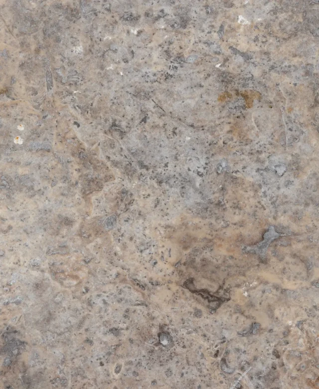 Ezüst keresztmetszetű csiszolt travertin, 61 x 30.5 x 1.2 cm